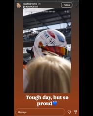 Screenshot of Courtney Force's Instagram story via @courtneyforce